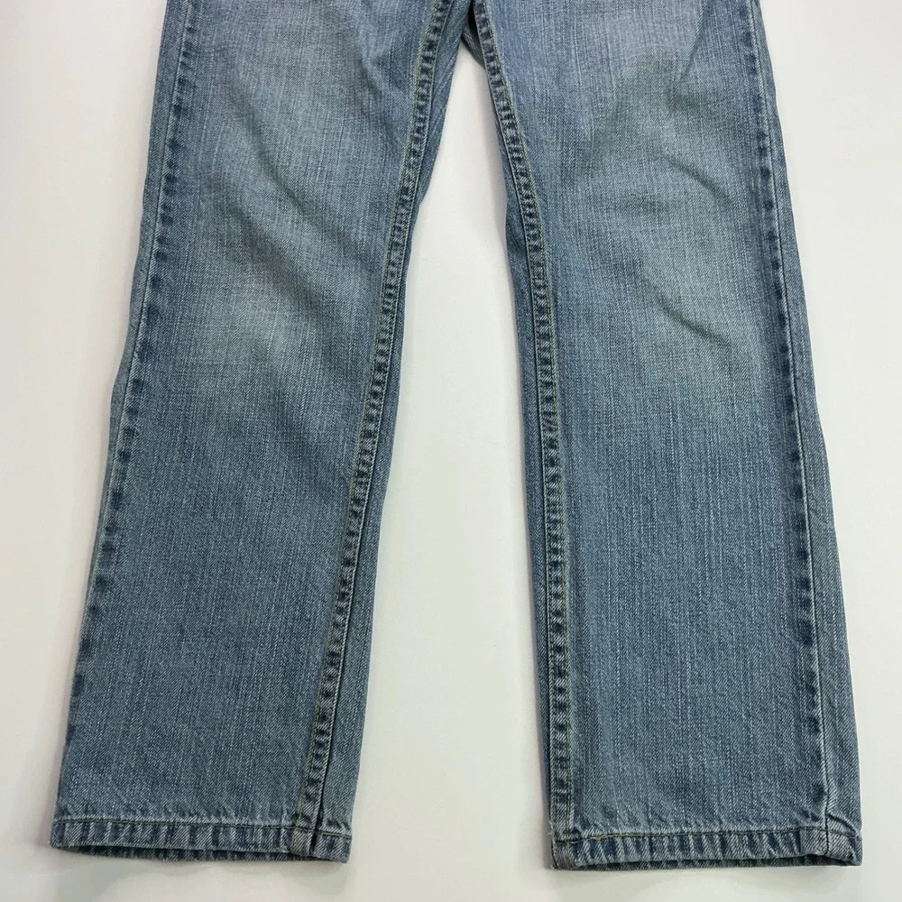 Denizen Light Blue Straight Fit Jeans Kids Size 10 Regular Adjustable Waist
